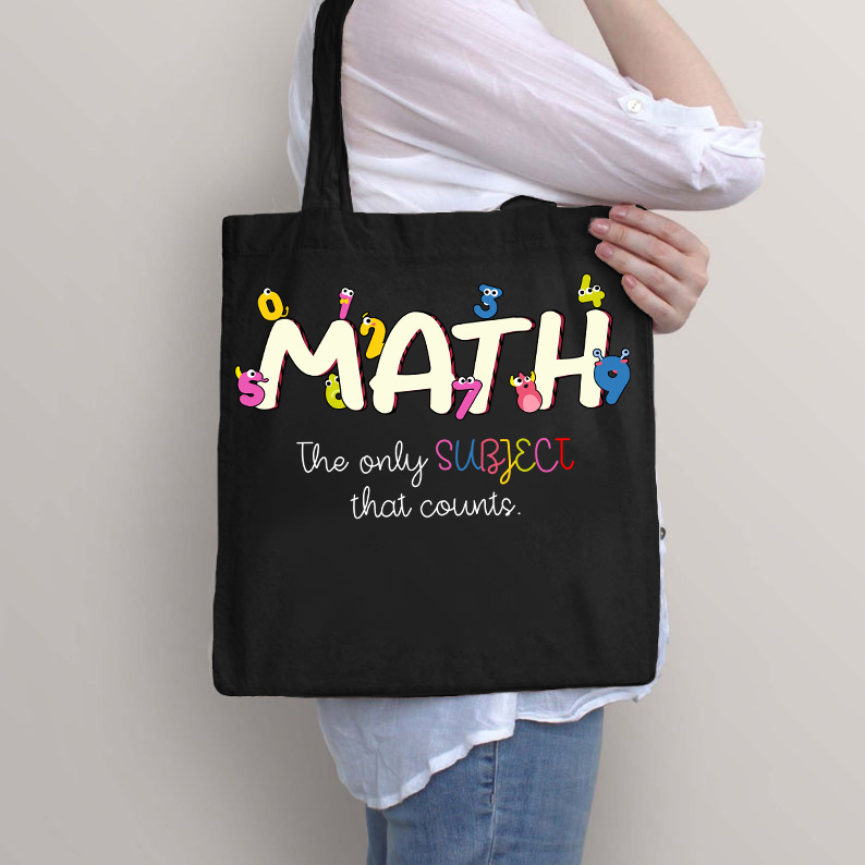 Math The Only Subject That Counts Tote Bag