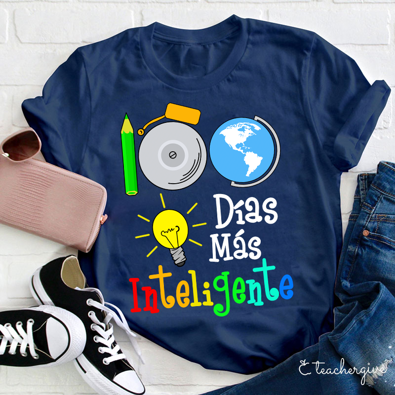 100 Días Más Inteligente Teacher T-Shirt