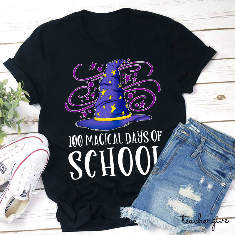 100 Magical Days Of School Teacher T-Shirt