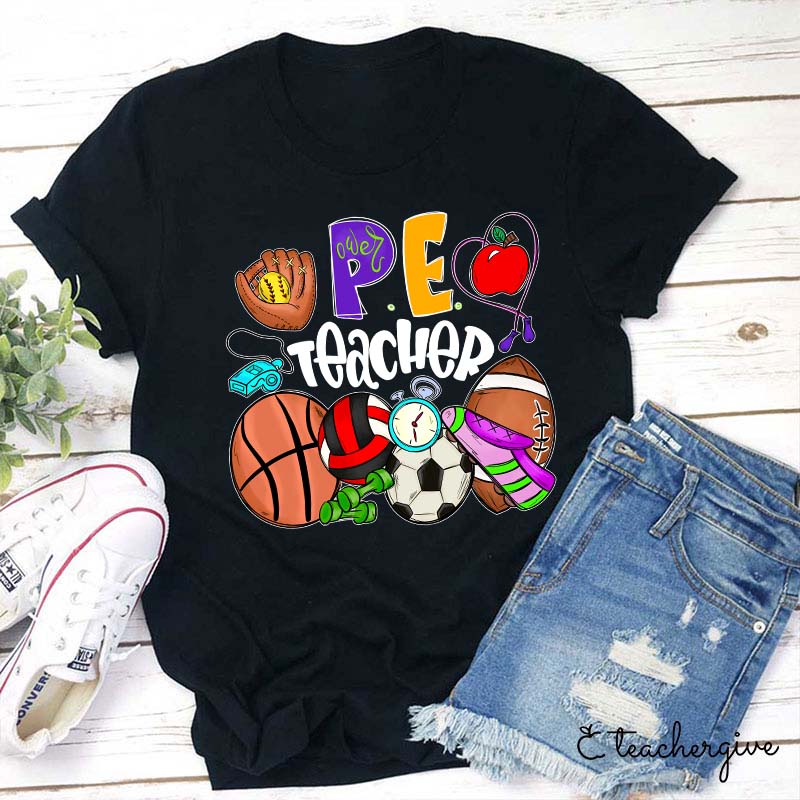 Gym Teacher Open Basketball Football Soccer Teacher T-Shirt