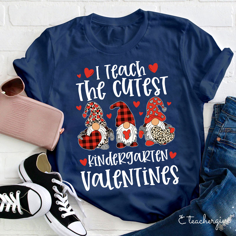 Personalized I Teach The Cutiest Valentines Teacher T-Shirt