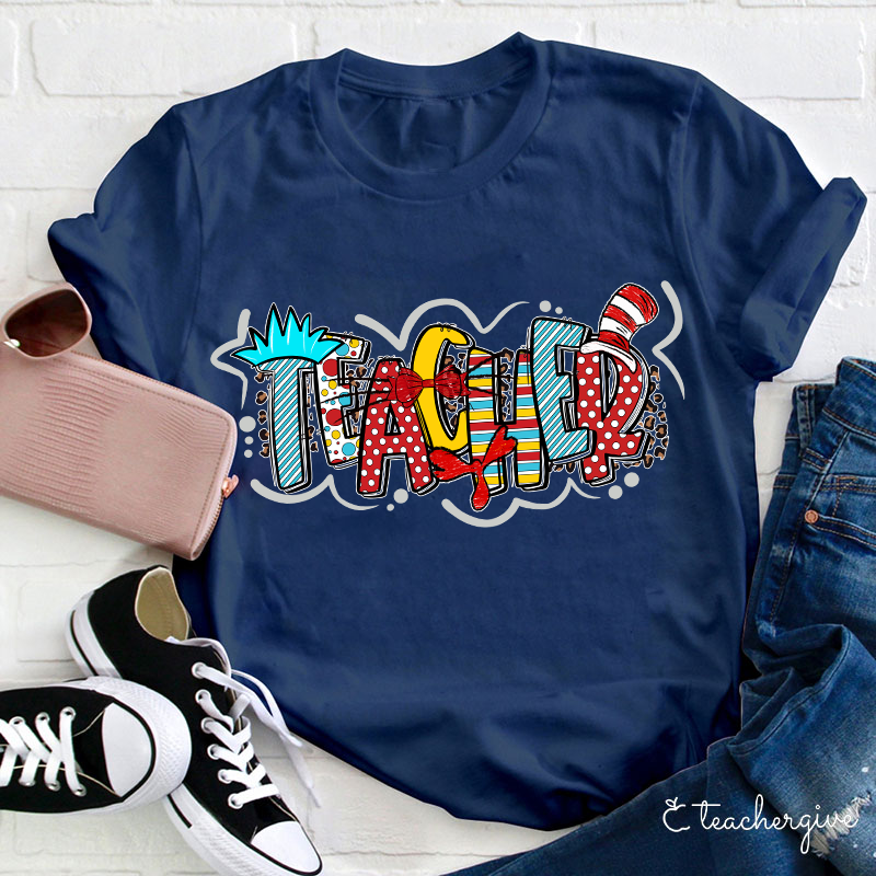 Rich Patterns Teacher Life Teacher T-Shirt