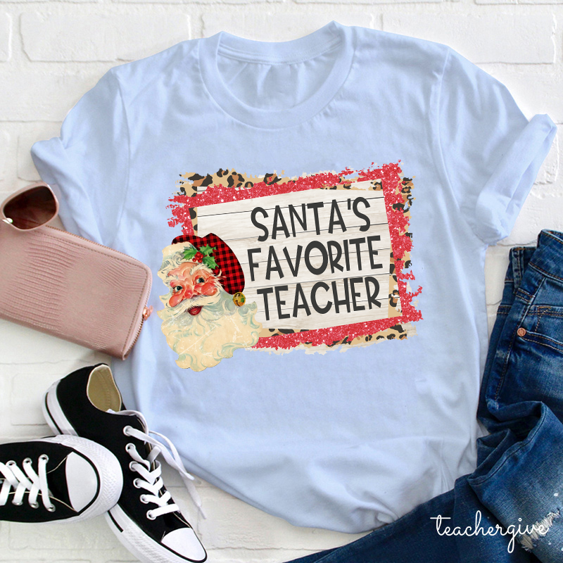 Santa's Favorite Teacher T-Shirt