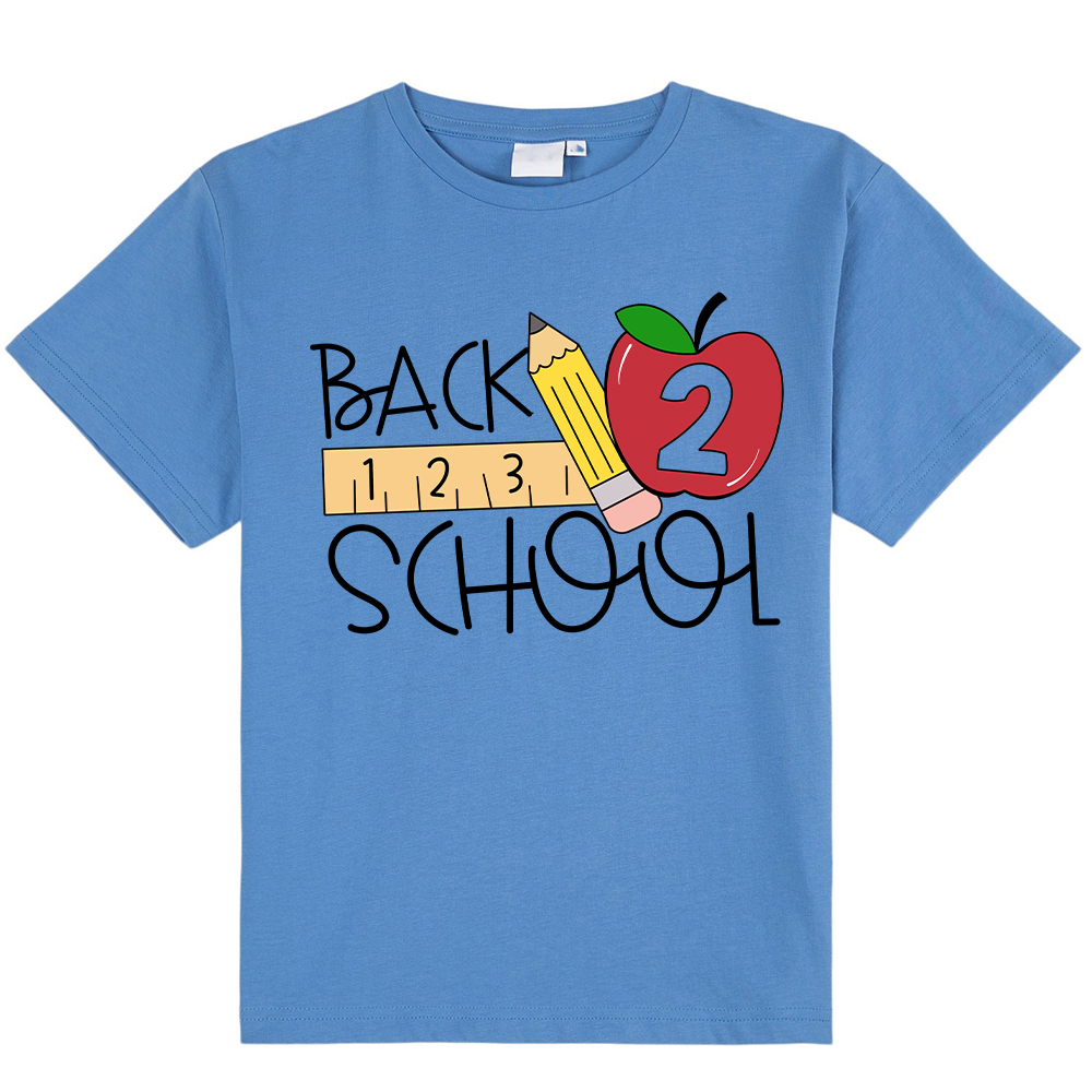 Back School 2 Pencil Kids T-Shirt