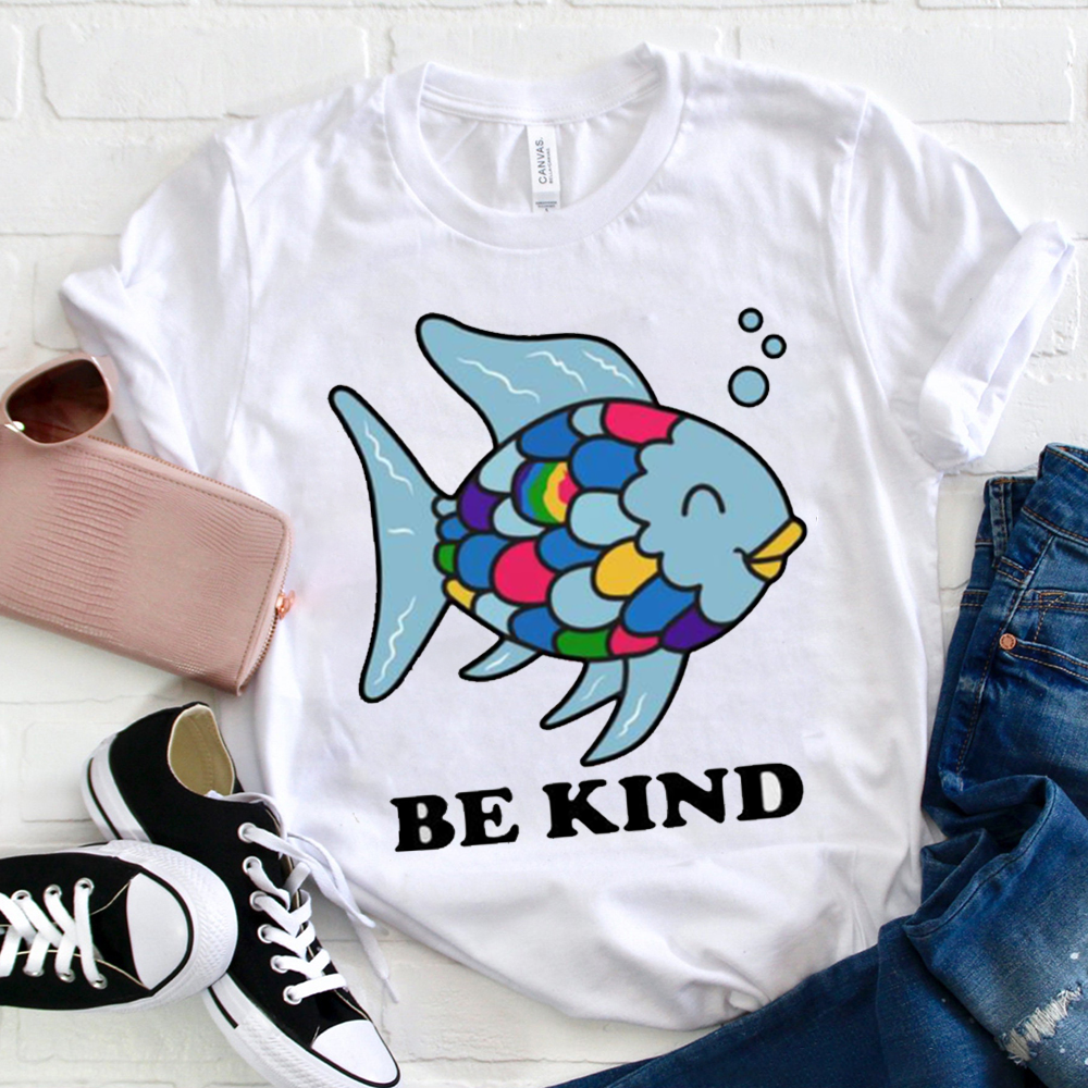 Be Kind Colorful Fish T-Shirt