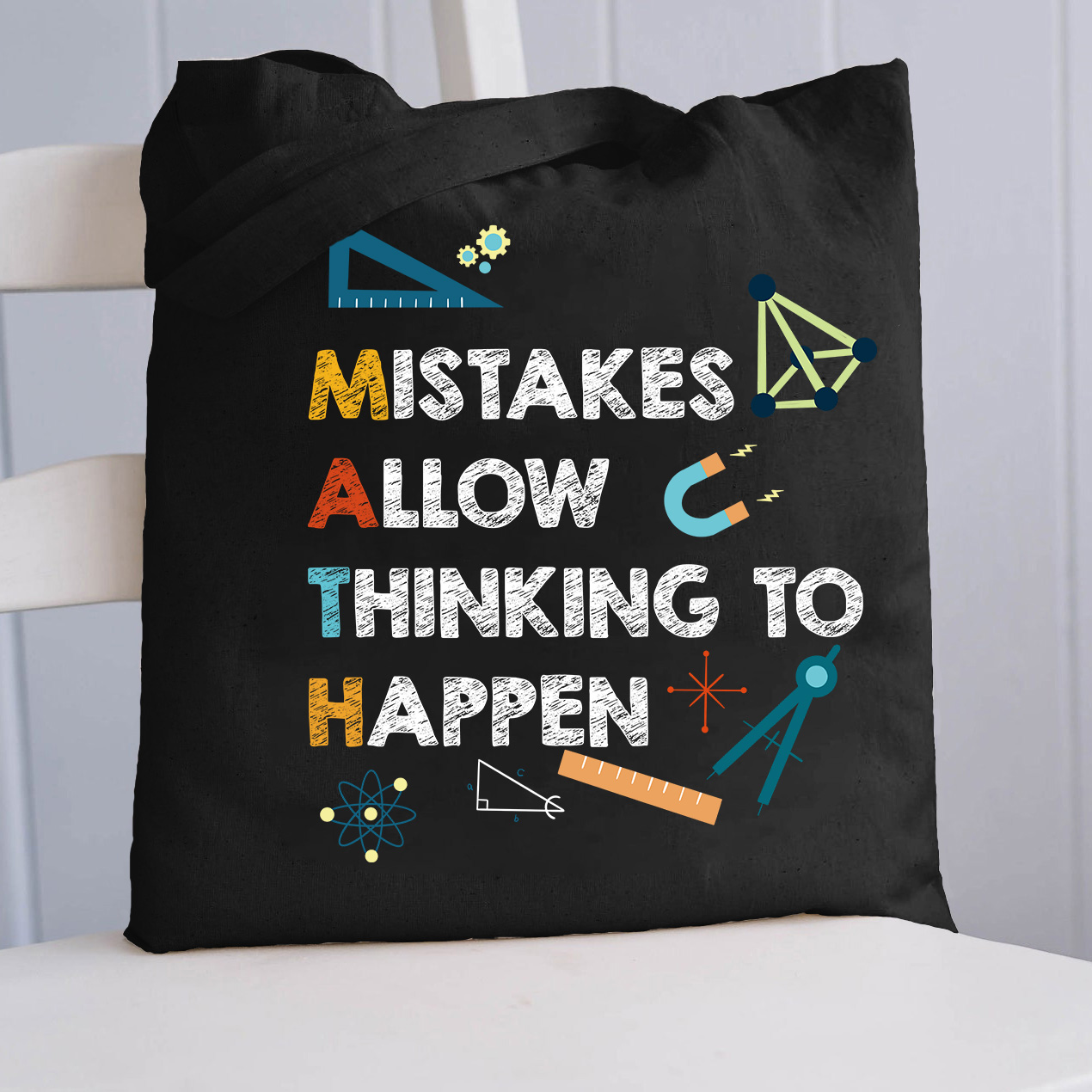 Mistakes Allow Thinking To Happen Tote Bag
