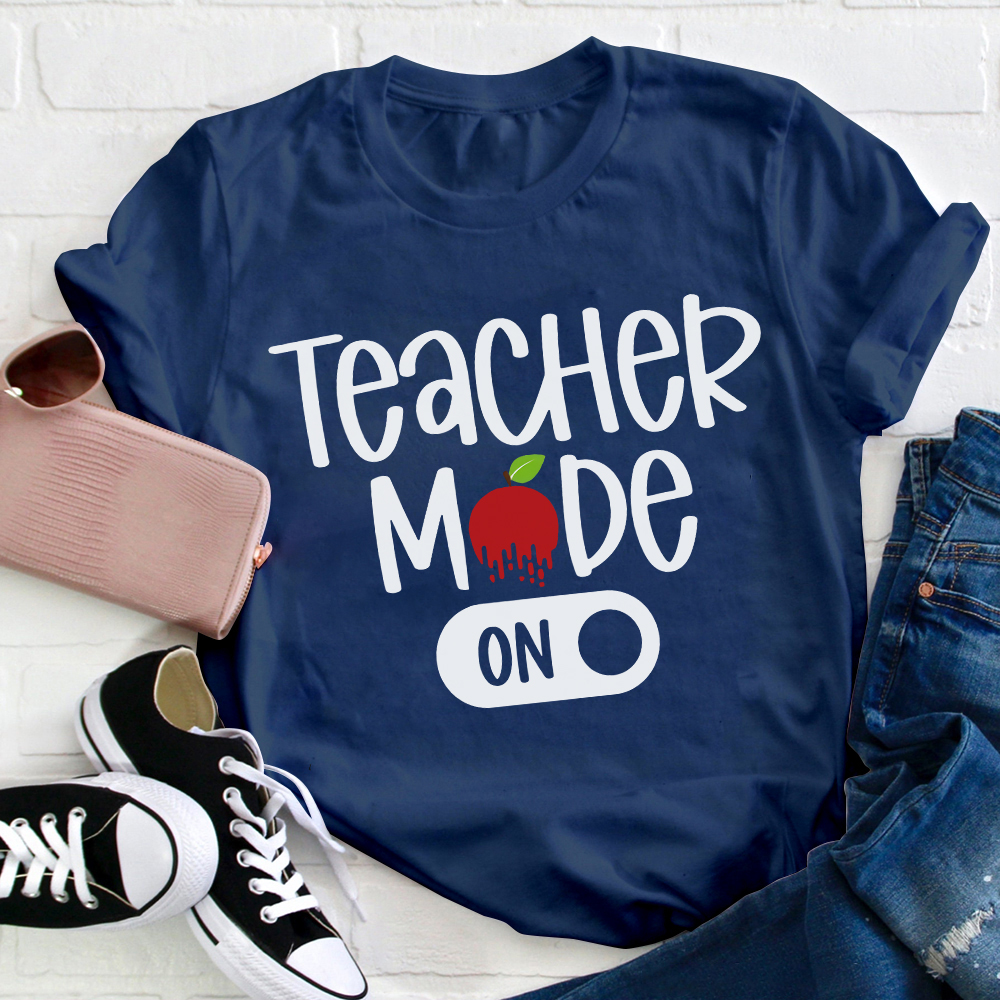 Teacher Mode On Apple T-Shirt