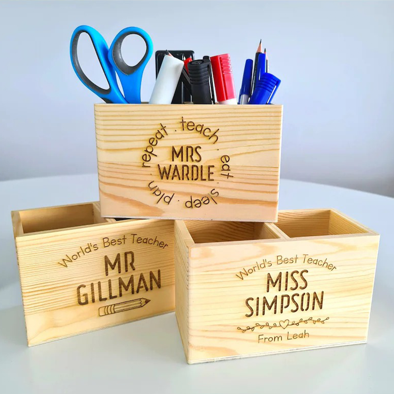 Personalised Teacher Gift Pencil Holder