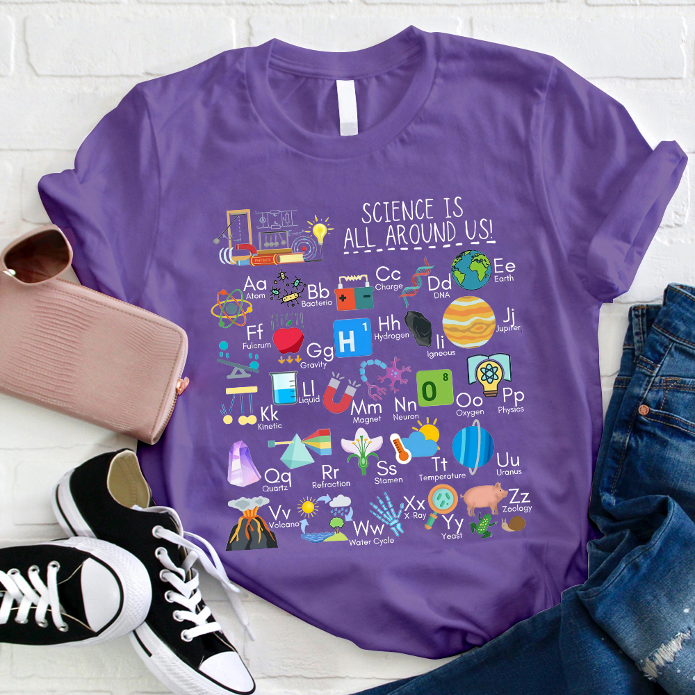 Science Is All Around Us Periodic Table T-Shirt