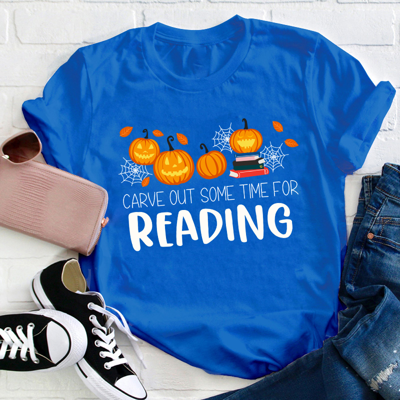 Carve Out Some Time For Reading Teacher T-Shirt