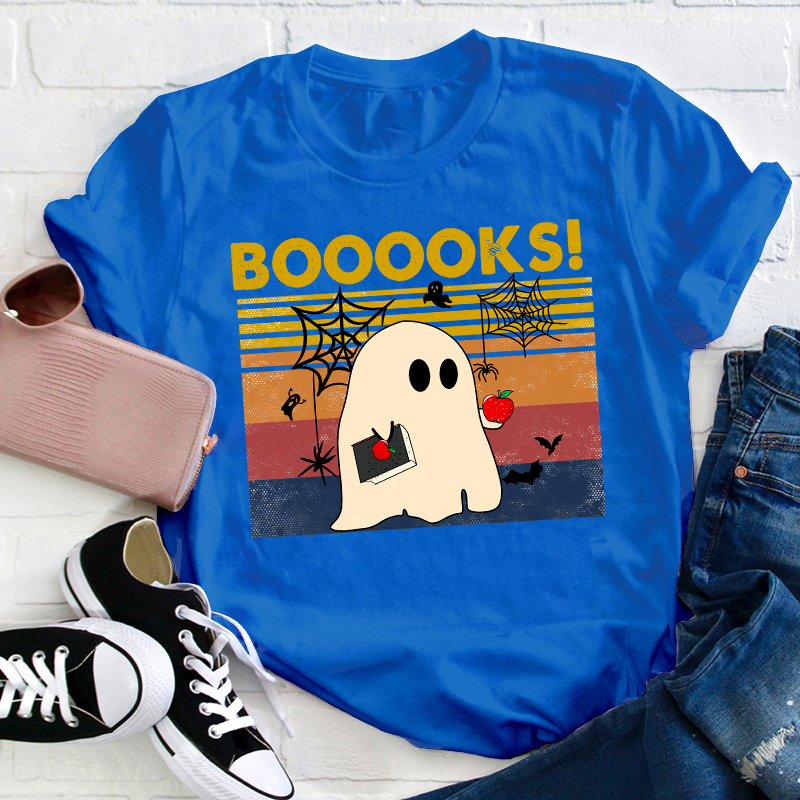 Booooks Happy Halloween Teacher T-Shirt