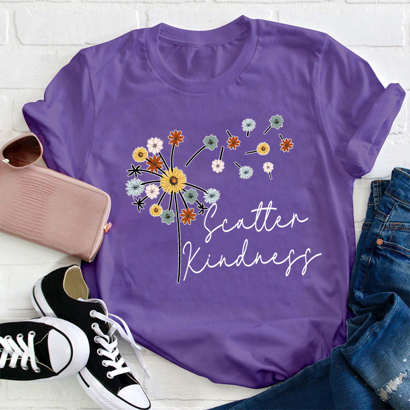 Scatter Kindness Teacher T-Shirt