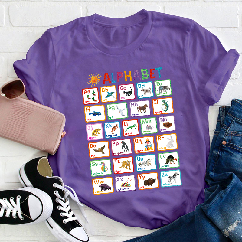 Animals Alphabet Teacher T-Shirt