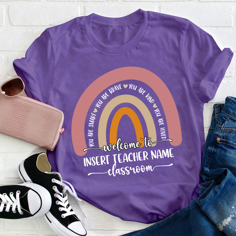 Personalized Welcome To Classroom Teacher T-Shirt
