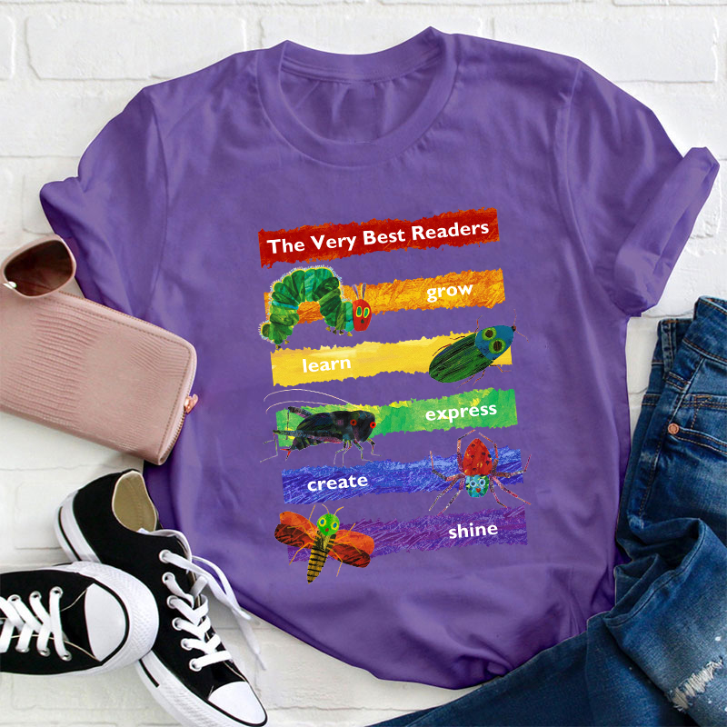 The Very Best Readers The Very Hungry Caterpillar Teacher T-Shirt