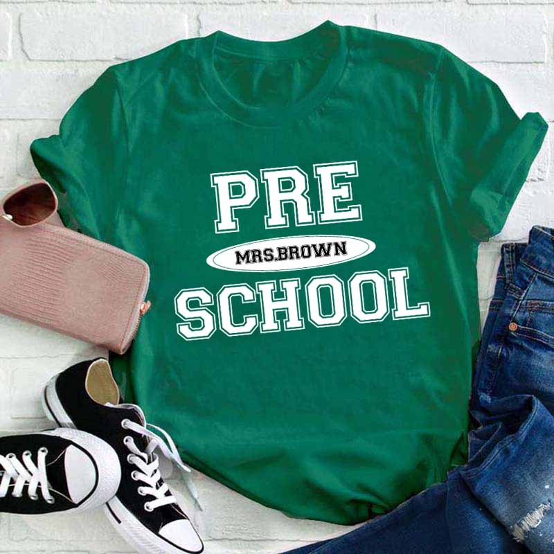 Personalized Simple Style Teacher T-Shirt