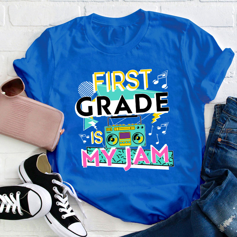 Personalized Grade Is My Jam Teacher T-Shirt