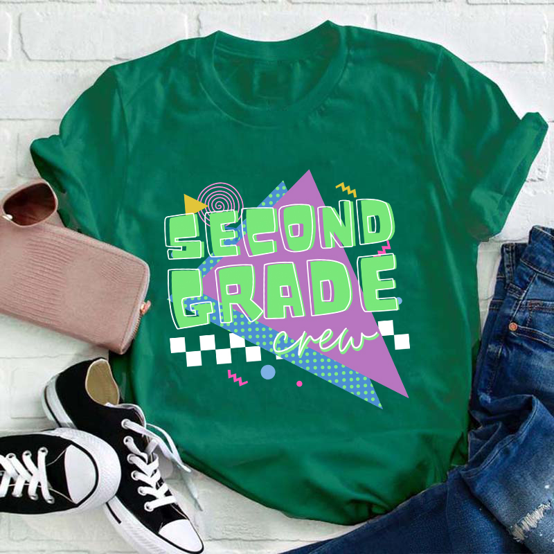 Personalized Grade Crew Teacher T-Shirt