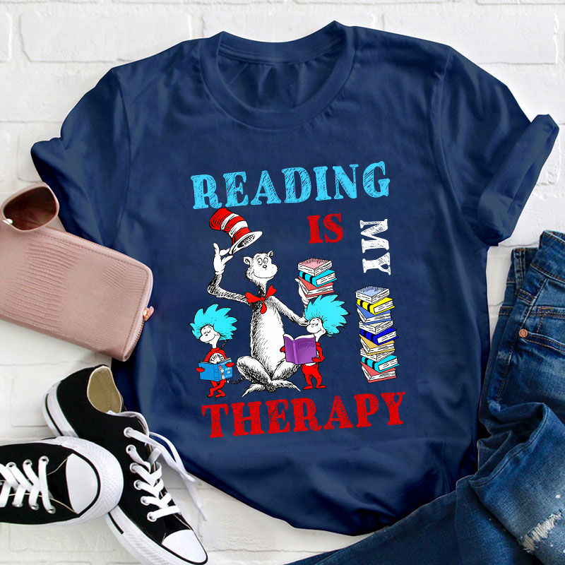 Reading Is My Therapy T-Shirt