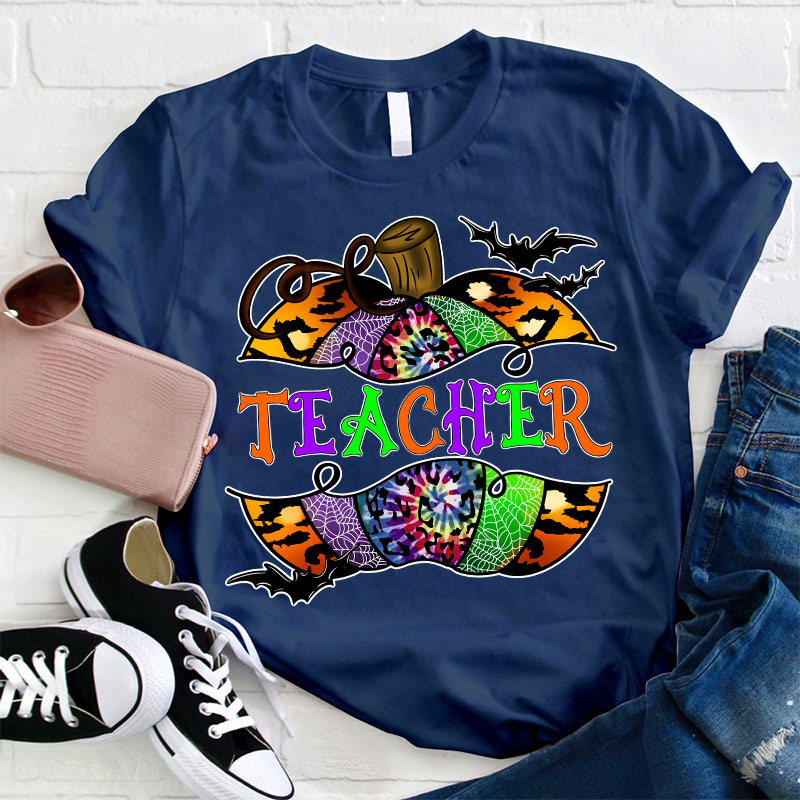 Trance Vibes Pumpkin Teacher T-Shirt