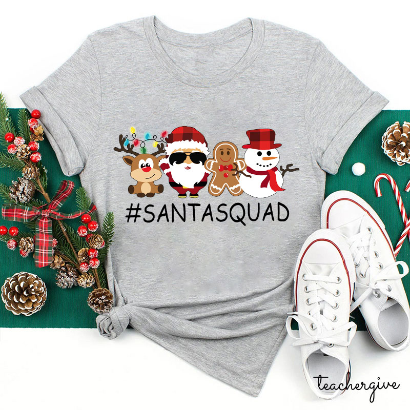 Santa Squad Teacher T-Shirt