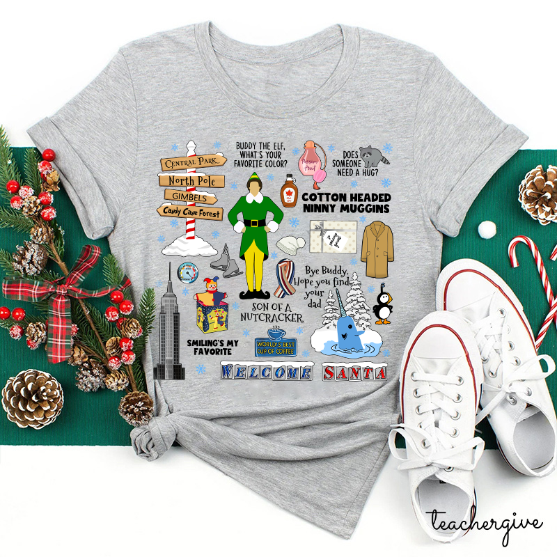 Welcome Santa Teacher T-Shirt