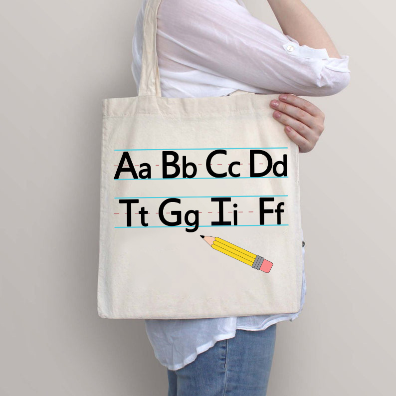 ABCD Teacher Tote Bag