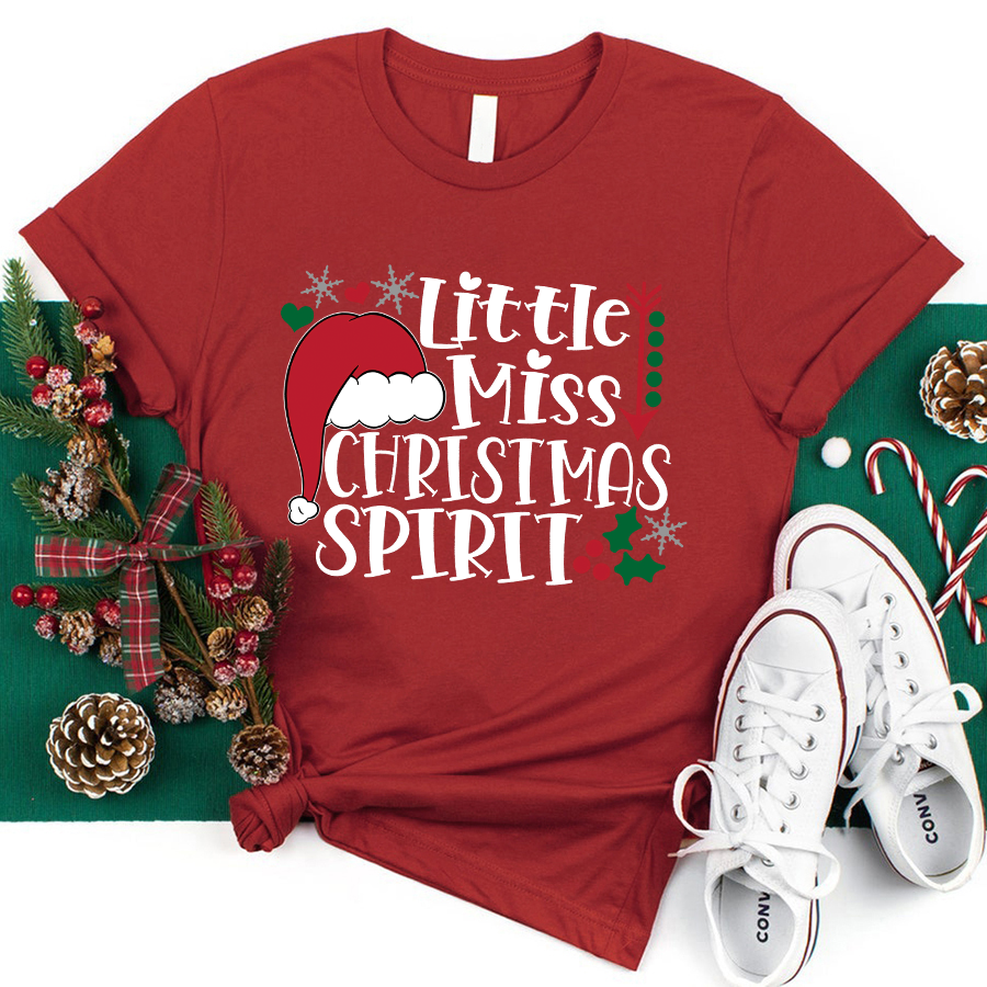 Little Miss Christmas Spirit T-Shirt