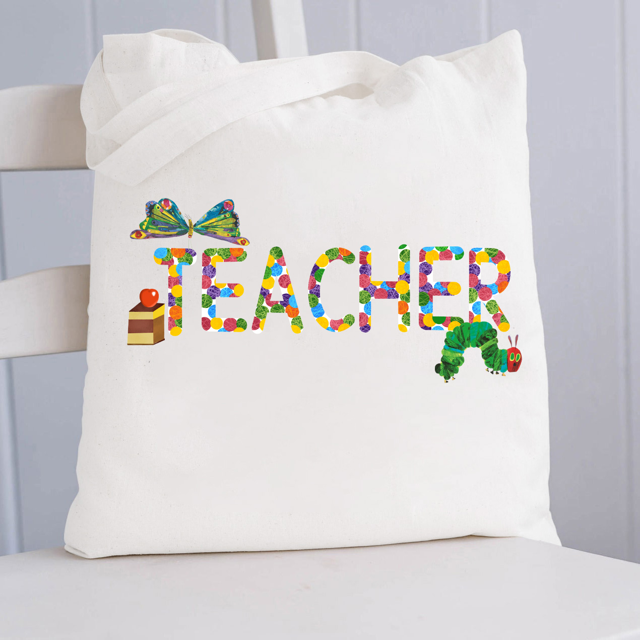 Teacher Butterflies Tote Bag