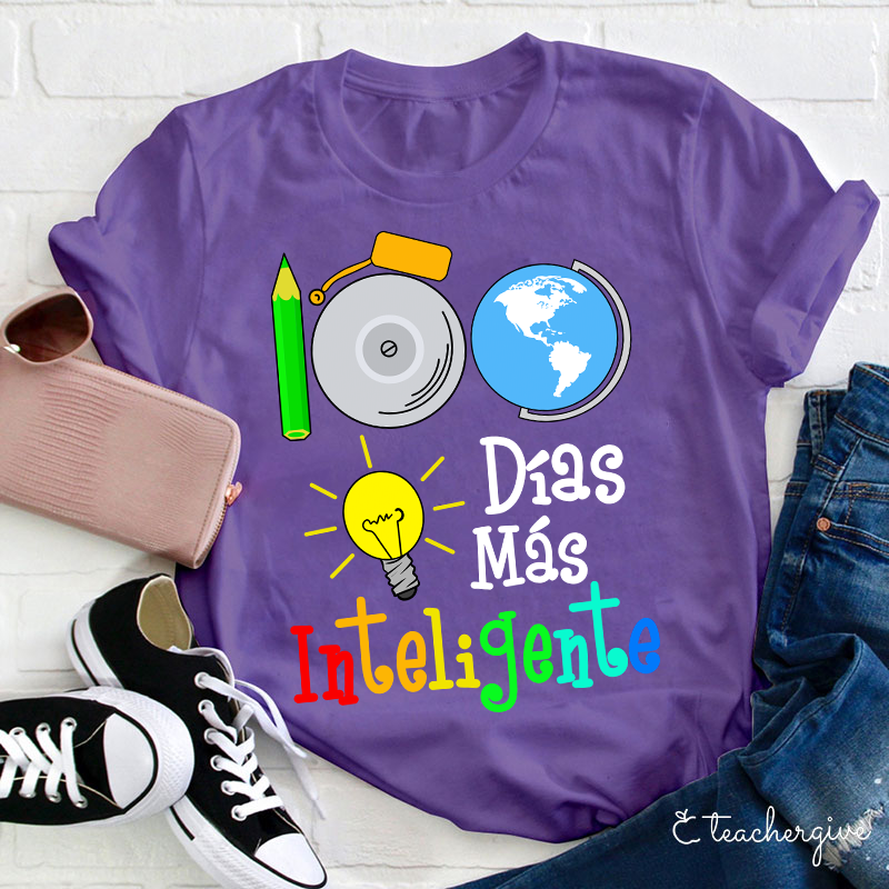 100 Días Más Inteligente Teacher T-Shirt