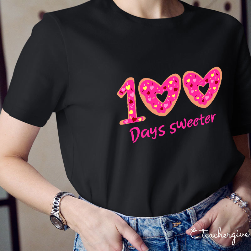 100 Days Sweeter Teacher T-Shirt