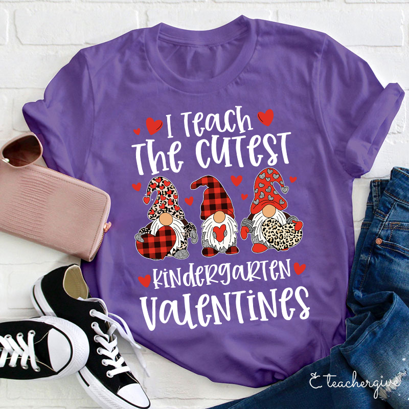 Personalized I Teach The Cutiest Valentines Teacher T-Shirt