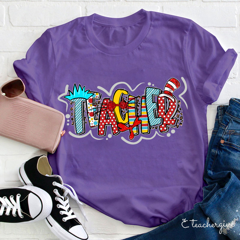 Rich Patterns Teacher Life Teacher T-Shirt