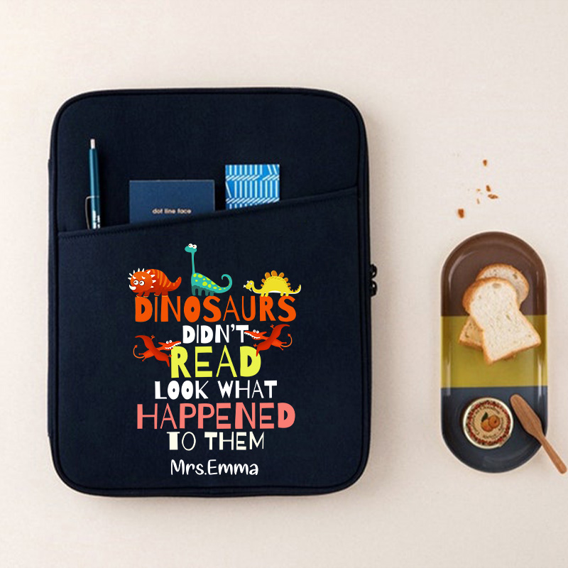 Personalized Dinosaurs Didn't Read Look What Happened To Them 13" MacBook Case