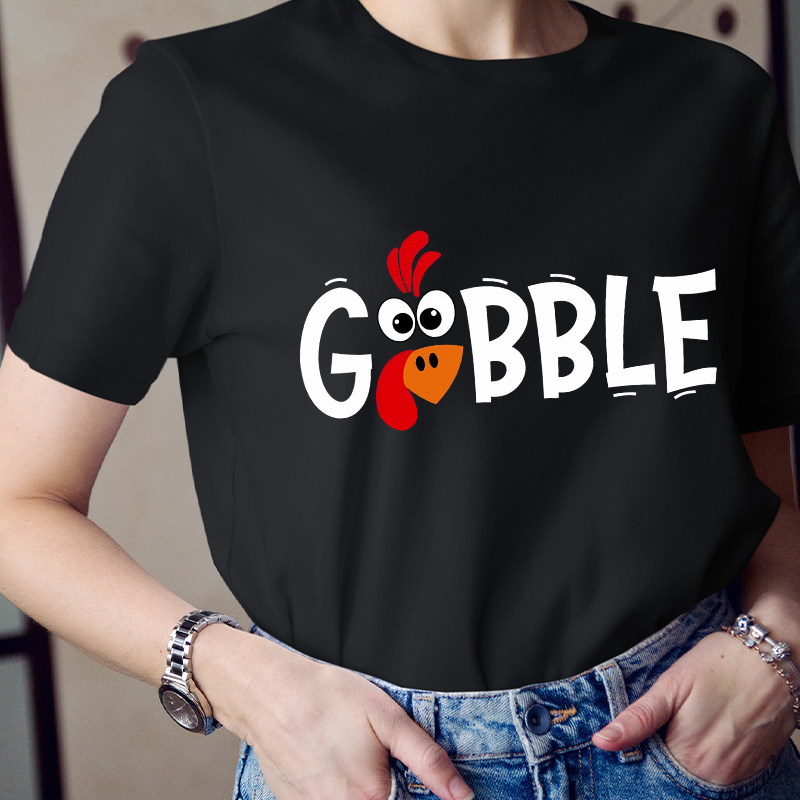 Gobble Turkey Teacher T-Shirt