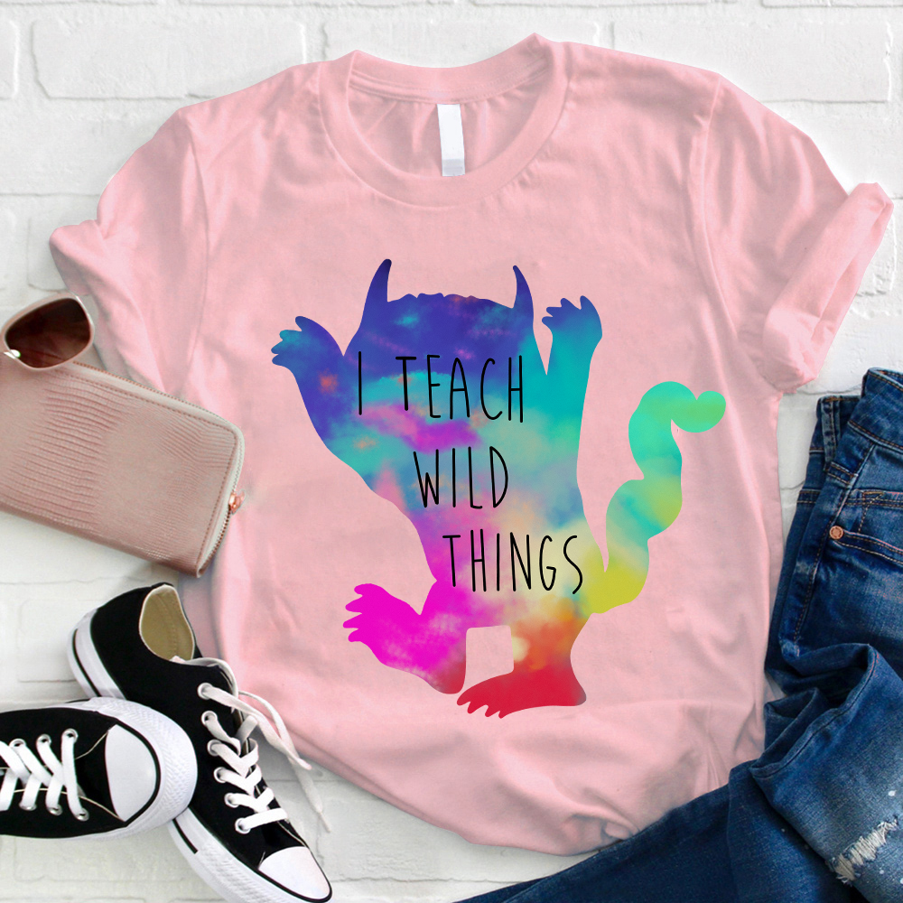I Teach Wild Things Monster Teacher T-Shirt