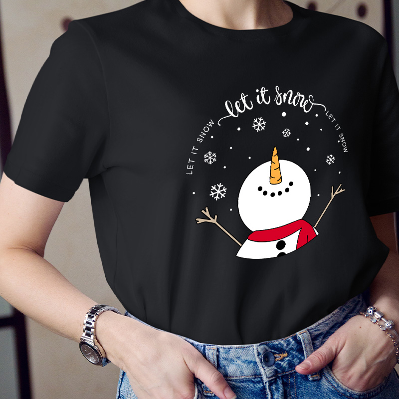 Let It Snow Teacher T-Shirt