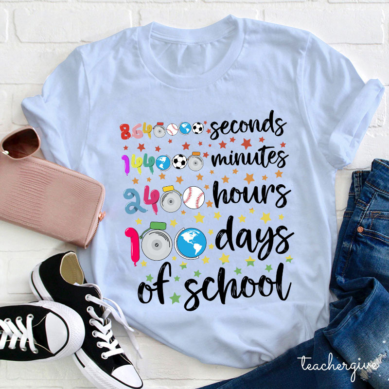 100 Days Of School Teacher T-Shirt