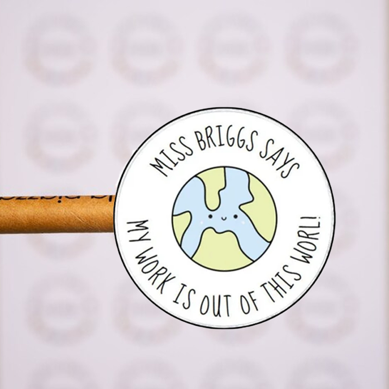 Personalized Beautiful Work School Stickers