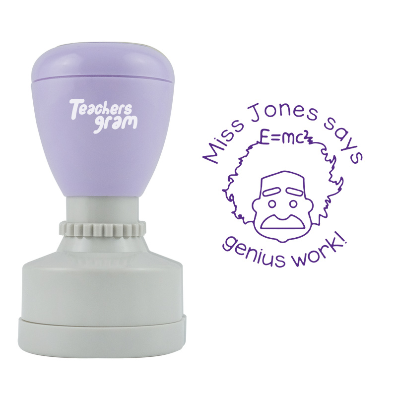 Personalized Genius Work Stamp