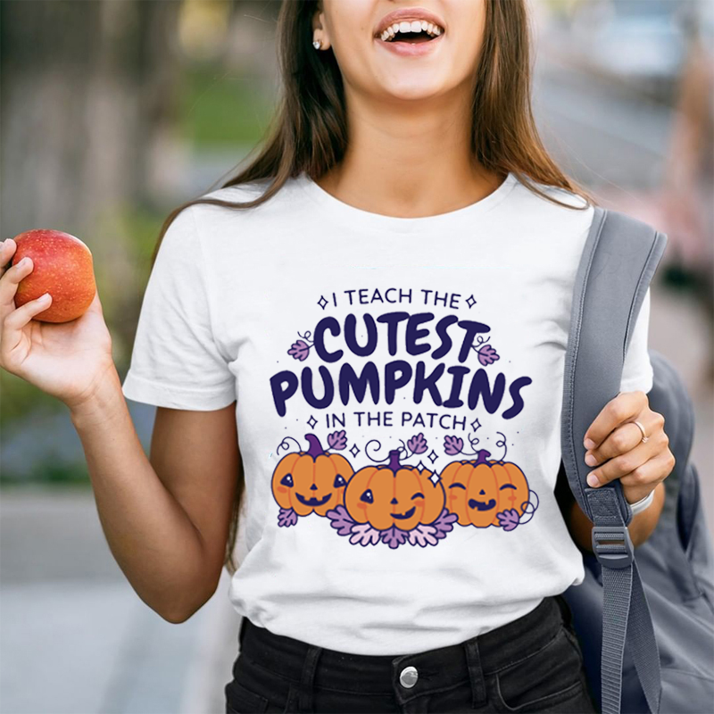 I Teach The Cutest Pumpkins In The Patch Cute Pumpkin T-Shirt