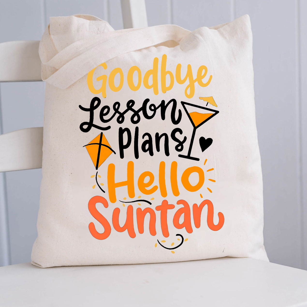 Teacher Last Day of School Summer Tote Bag