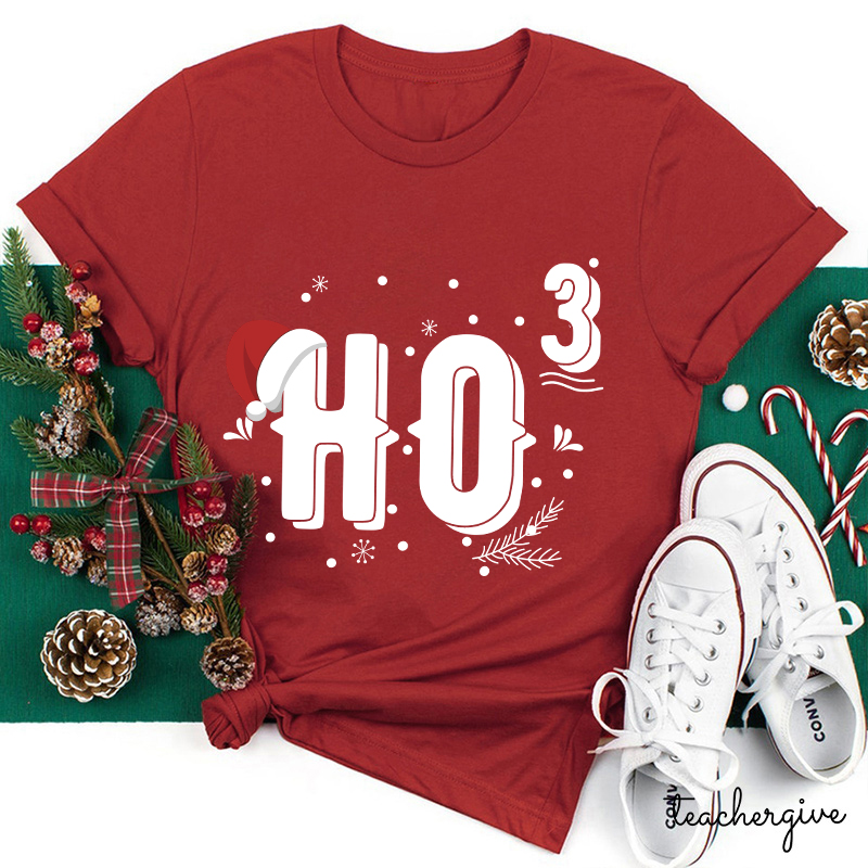 HO HO HO Merry Christmas Teacher T-Shirt
