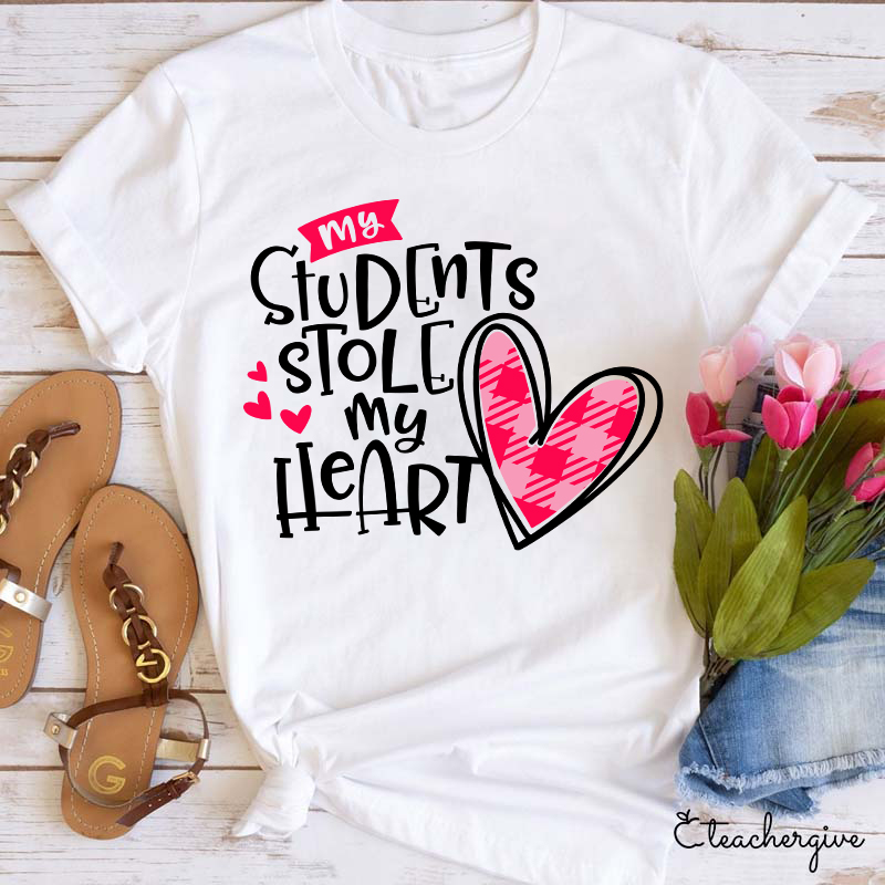 My Students Stole My Heart Shirt Teachers Valentines Gift My Students Stole My Heart Shirt Teachers Valentines Gift