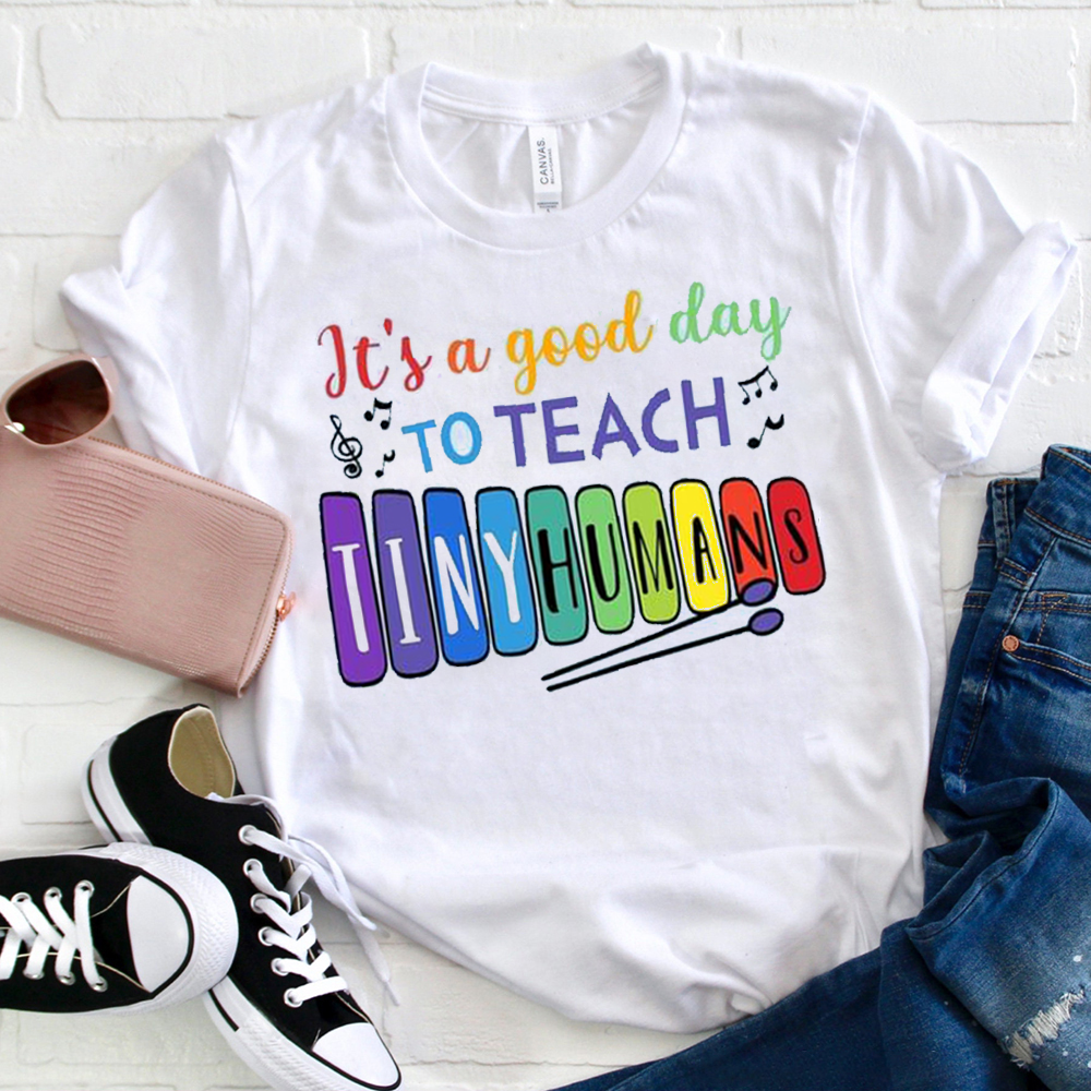 Good Day To Teach Tiny Humans Music Key   T-Shirt
