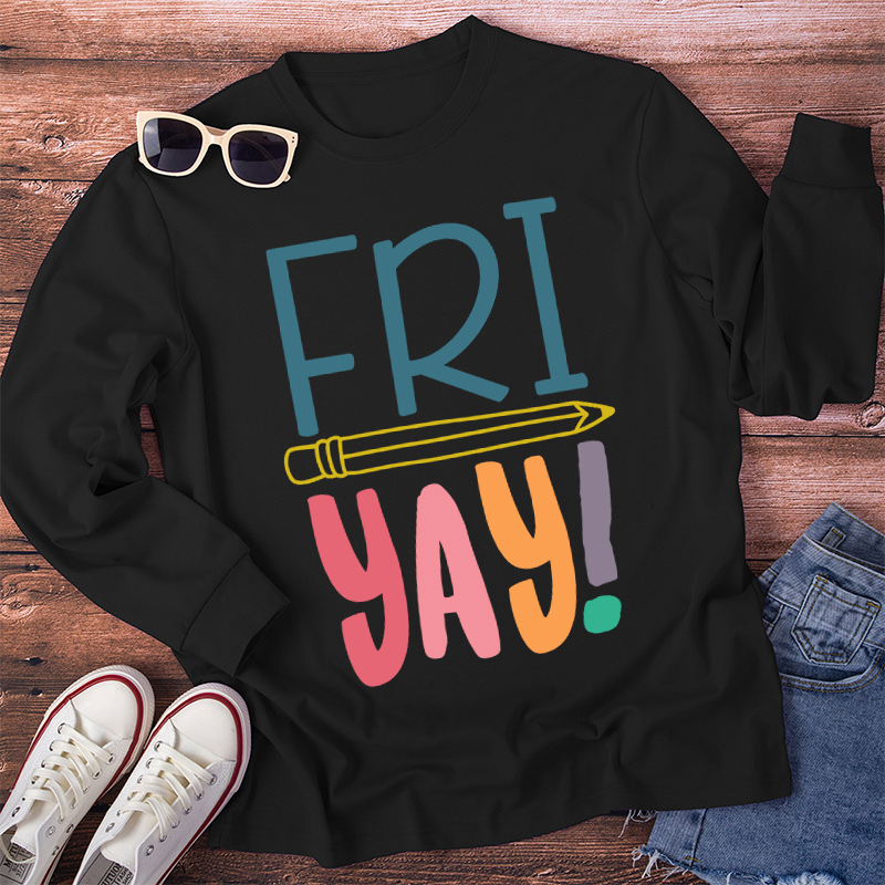 Happy Teacher Life Long Sleeve T-Shirt