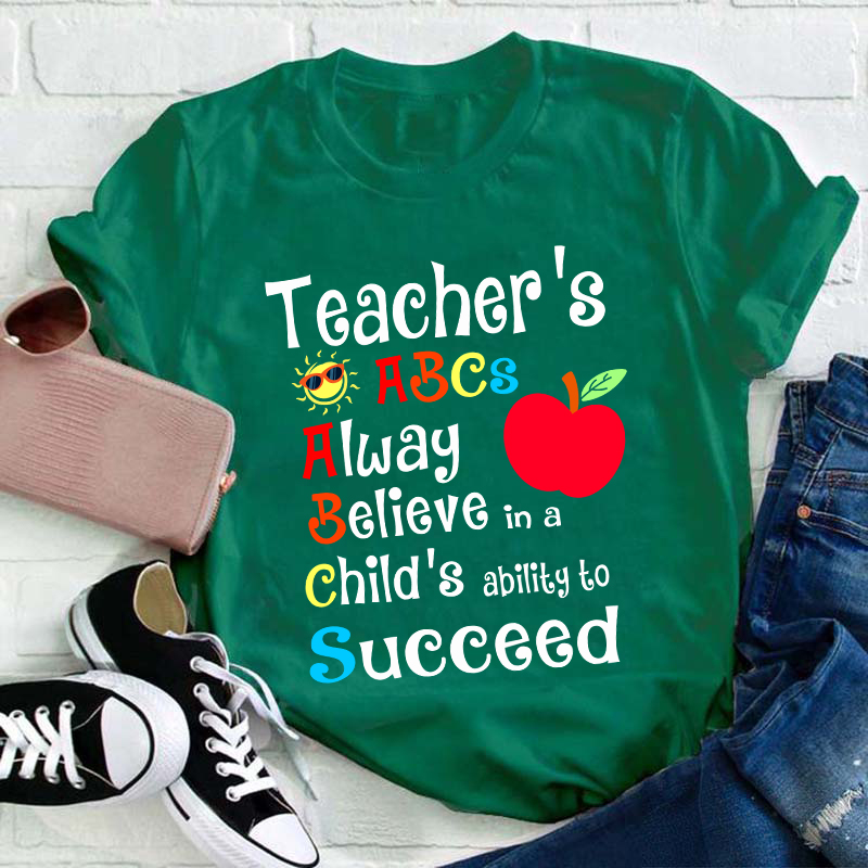 Teacher's ABCs Teacher T-Shirt