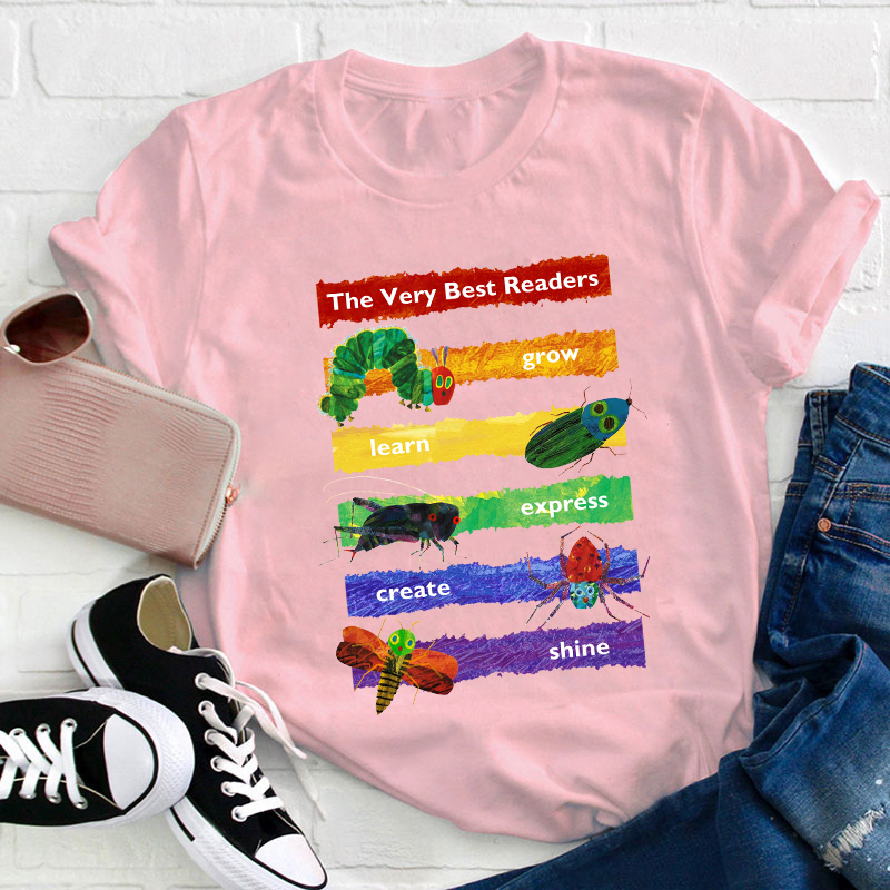 The Very Best Readers The Very Hungry Caterpillar Teacher T-Shirt