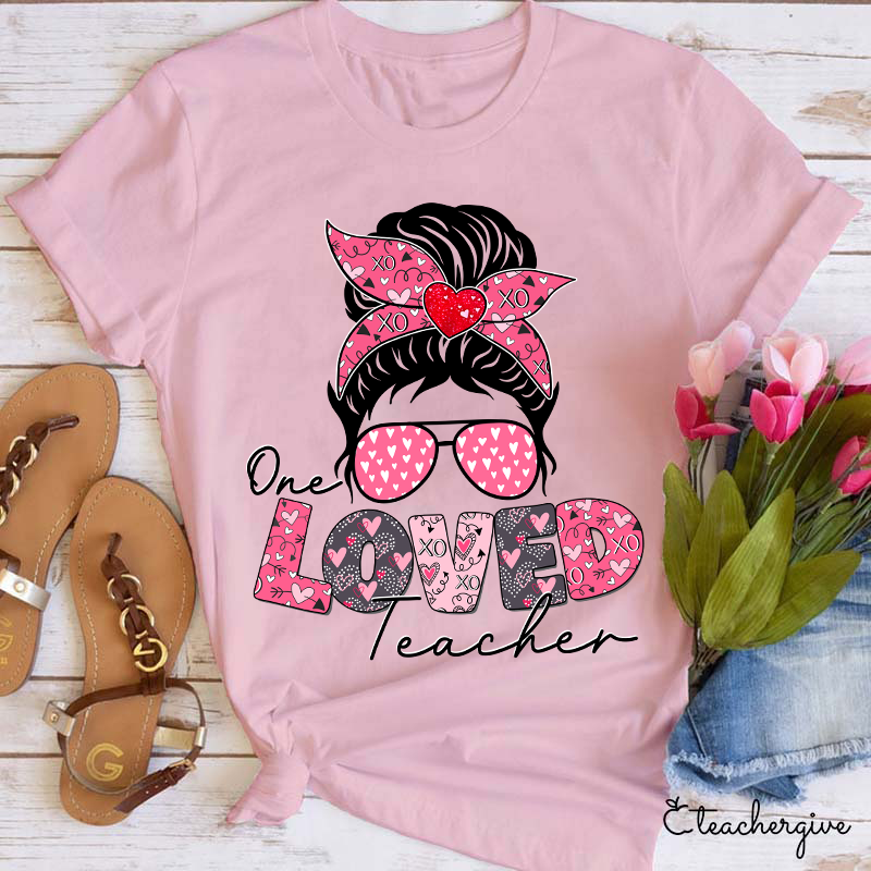 One Loved Teacher Xoxo Teacher T-Shirt