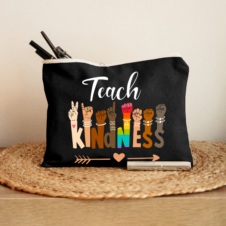 Teach Kindness Makeup Bag
